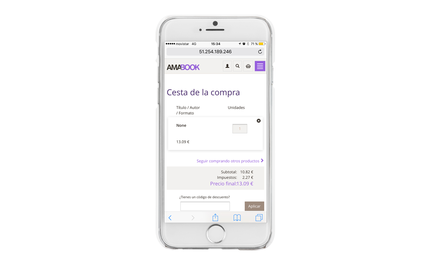 Ecommerce Amabook